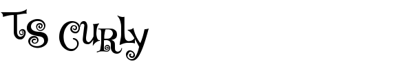 TS Curly font preview